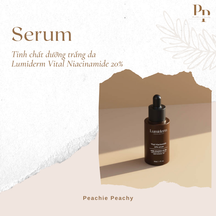 Serum Dưỡng Trắng Niacinamide B3 20% Lumiderm