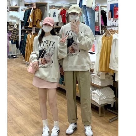 Áo Nỉ Nam Nữ, Áo Nỉ Hình Mèo Chất Nỉ Ngoại Unisex Form Rộng Hàng Đẹp