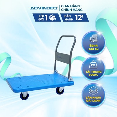 Xe đẩy hàng sàn nhựa ADVINDEQ PT-300 hỗ trợ vận chuyển tải trọng 300-320kg,dễ di chuyển- BH 12 tháng