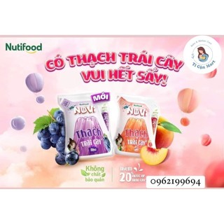 Jelly thạch đào, thạch nho túi 110ml, combo 6 túi, combo 10 túi