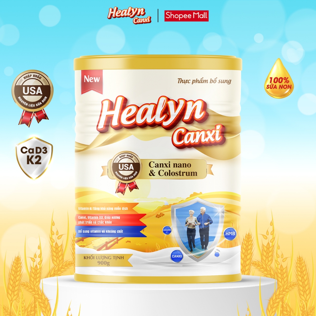 Sữa non HEALYN CANXI ngăn ngừa loãng xương, tăng cường miễn dịch
