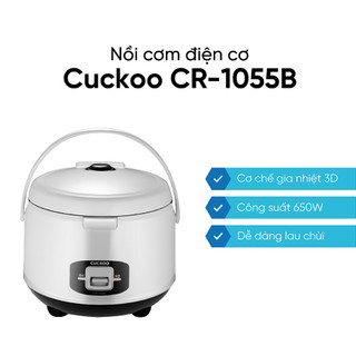  Nồi cơm điện Cuckoo cơ CR-1055B - Dung tích 1.8L - Công suất 650W - Chính Hãng