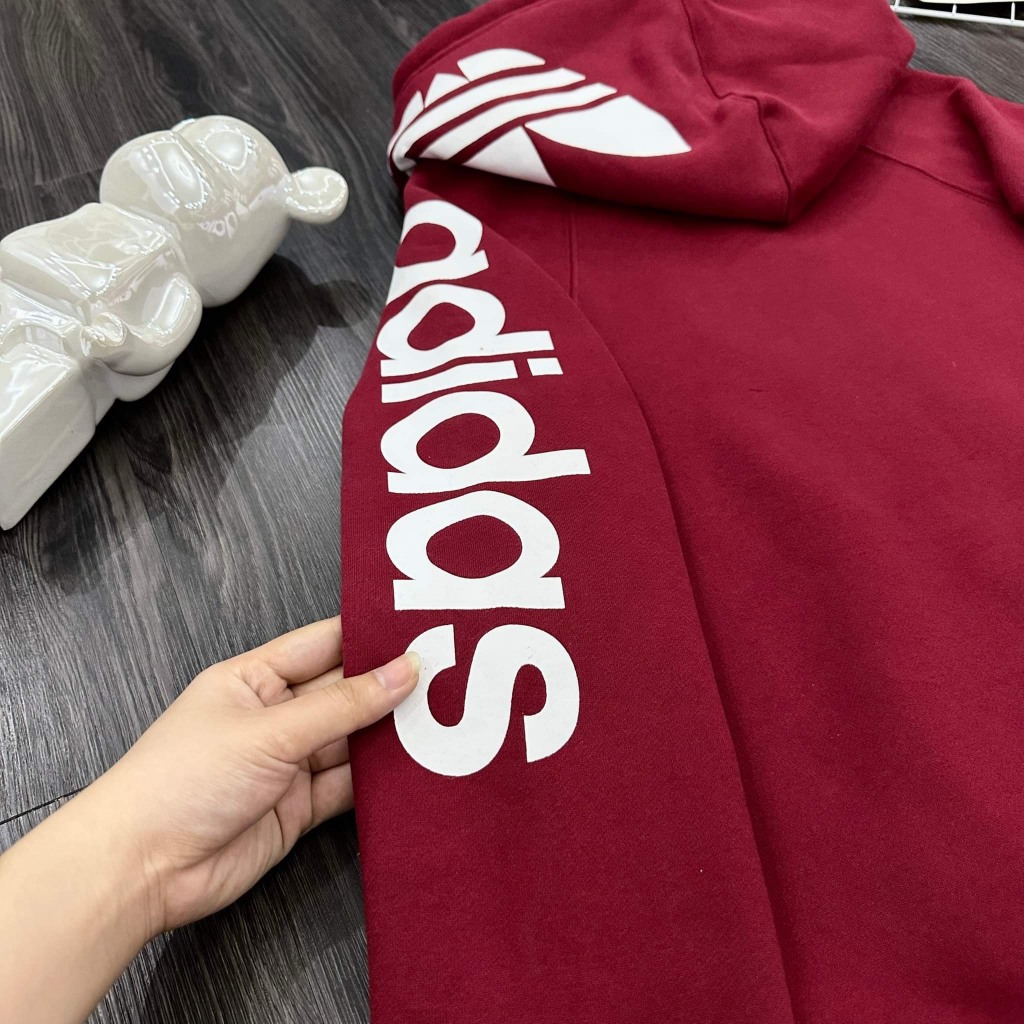 Áo Khoác Thể Thao Adidas Bản Có Mũ - Áo Chất Umi Mũ 2 Lớp Phong Cách Boy Phố - Áo Khoác Kéo Khoá Hottrend 2023