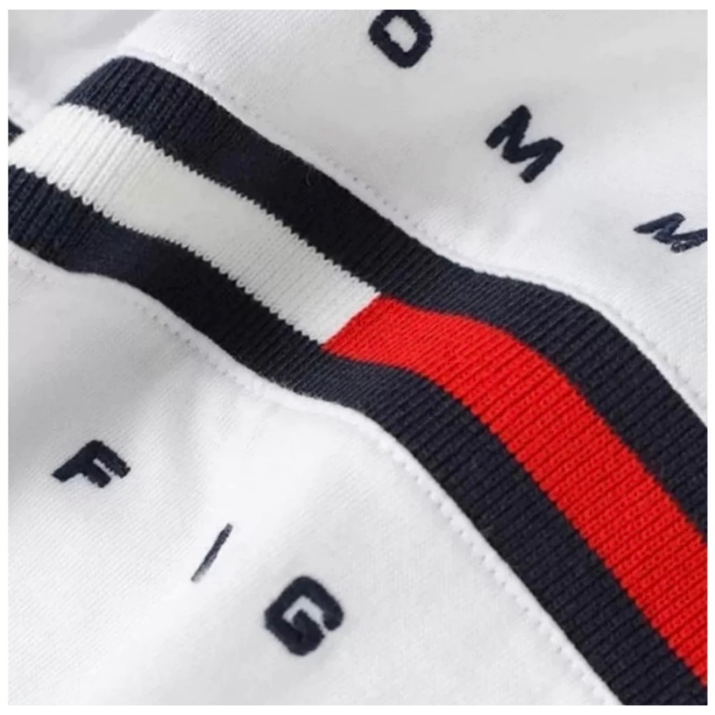 Áo Phông Tommy Chữ Thêu Đẳng Cấp - Áo Phông Nam Nữ Chất Liệu Cotton Lạnh Co Giãn 4 Chiều Phong Cách Hàn Quốc