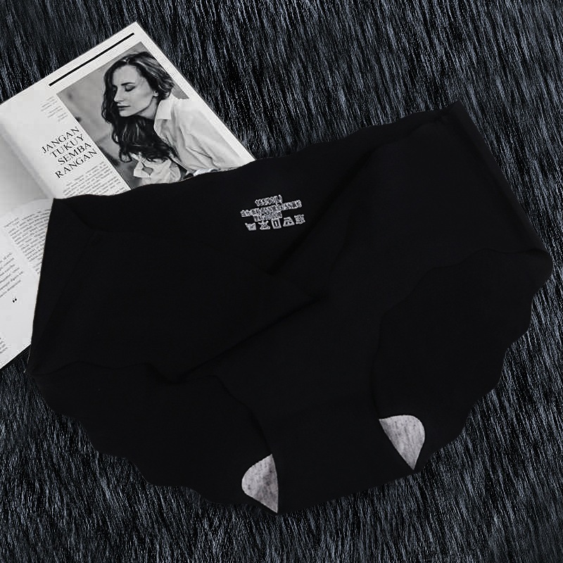 Combo 5 Quần lót nữ thun lạnh su đúc tàng hình ép viền không đường may viền sóng gợi cảm sexy Rose 1035Quần lót nữ thun