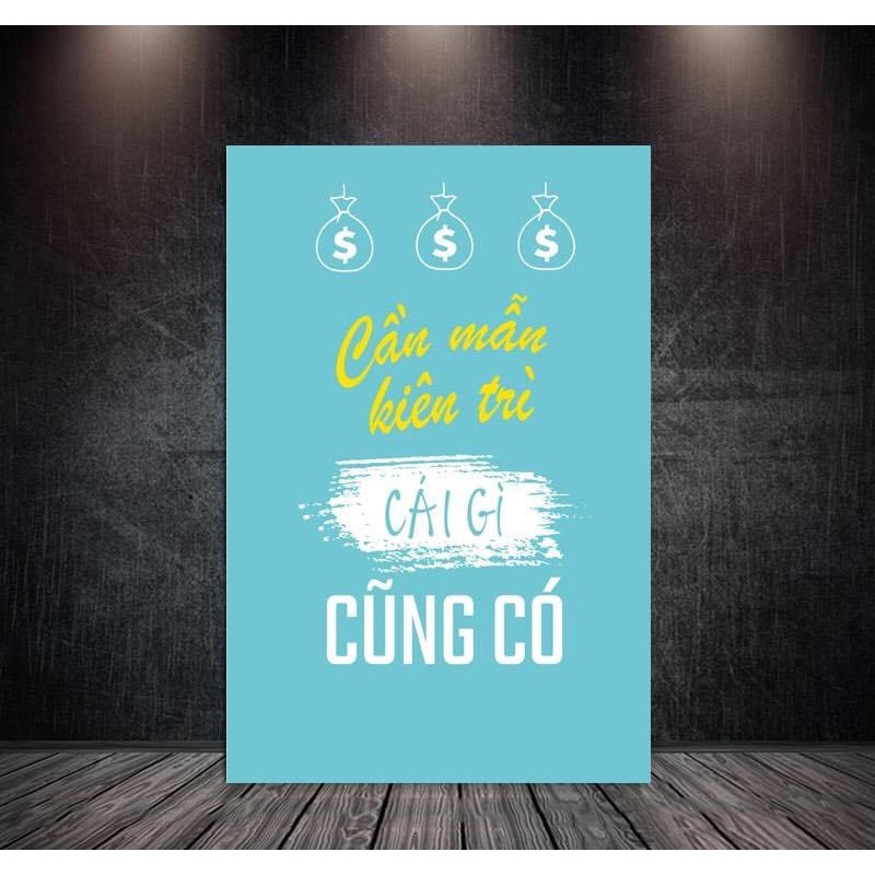TRANH SLOGAN TREO VĂN PHÒNG CANVAS HIỆN ĐẠI, TRANH ĐỘNG LỰC VĂN PHÒNG - PHONG VẠN PHÁT