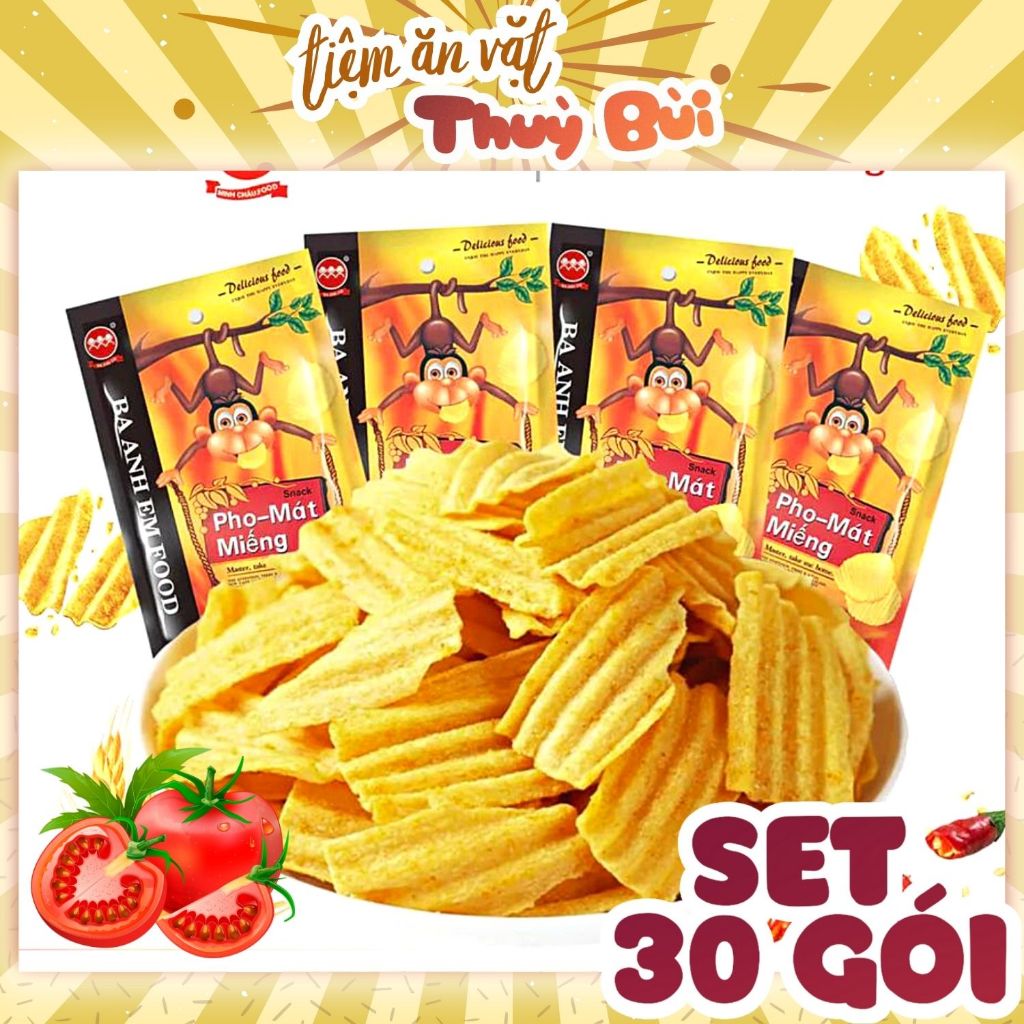 Bịch 30 Gói Khỉ Snack Phô-Mát Miếng Trẻ Em