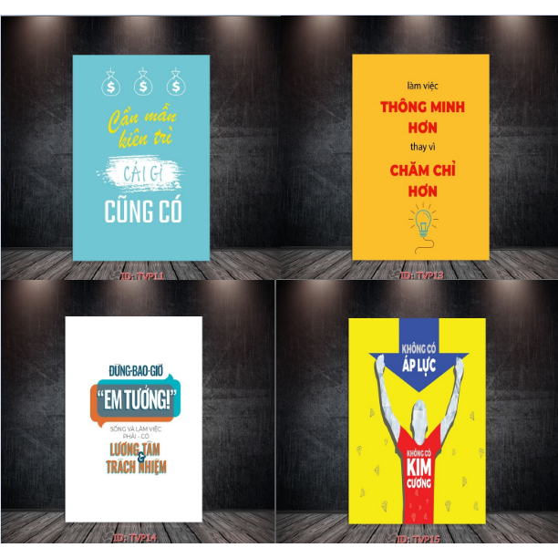 TRANH SLOGAN TREO VĂN PHÒNG CANVAS HIỆN ĐẠI, TRANH ĐỘNG LỰC VĂN PHÒNG - PHONG VẠN PHÁT