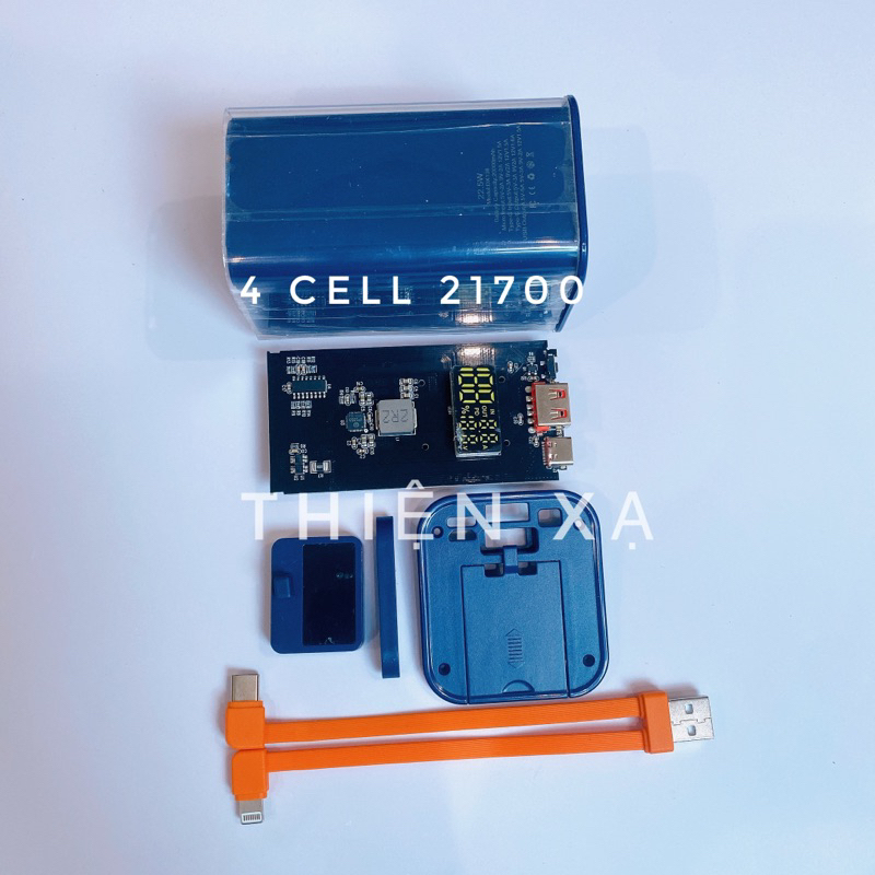Box sạc 4 cell 21700  sạc nhanh 22,5w