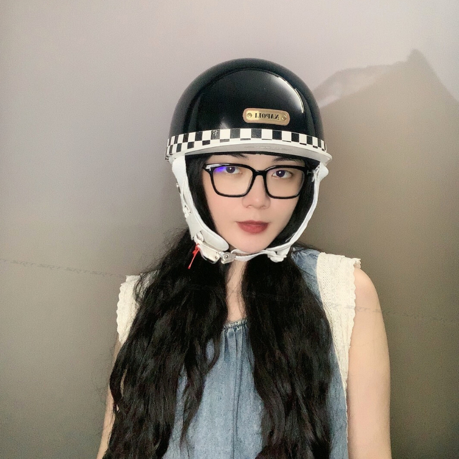 Mũ bảo hiểm nửa đầu Napoli Bosozoku Japan Style nửa đầu vintage - Mũ bảo hiểm moto Vintage 1/2 đầu