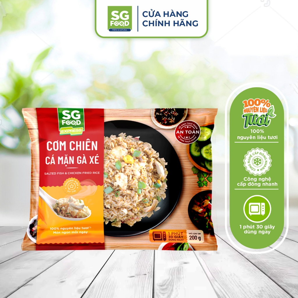 Cơm chiên SG Food các vị gói 200g