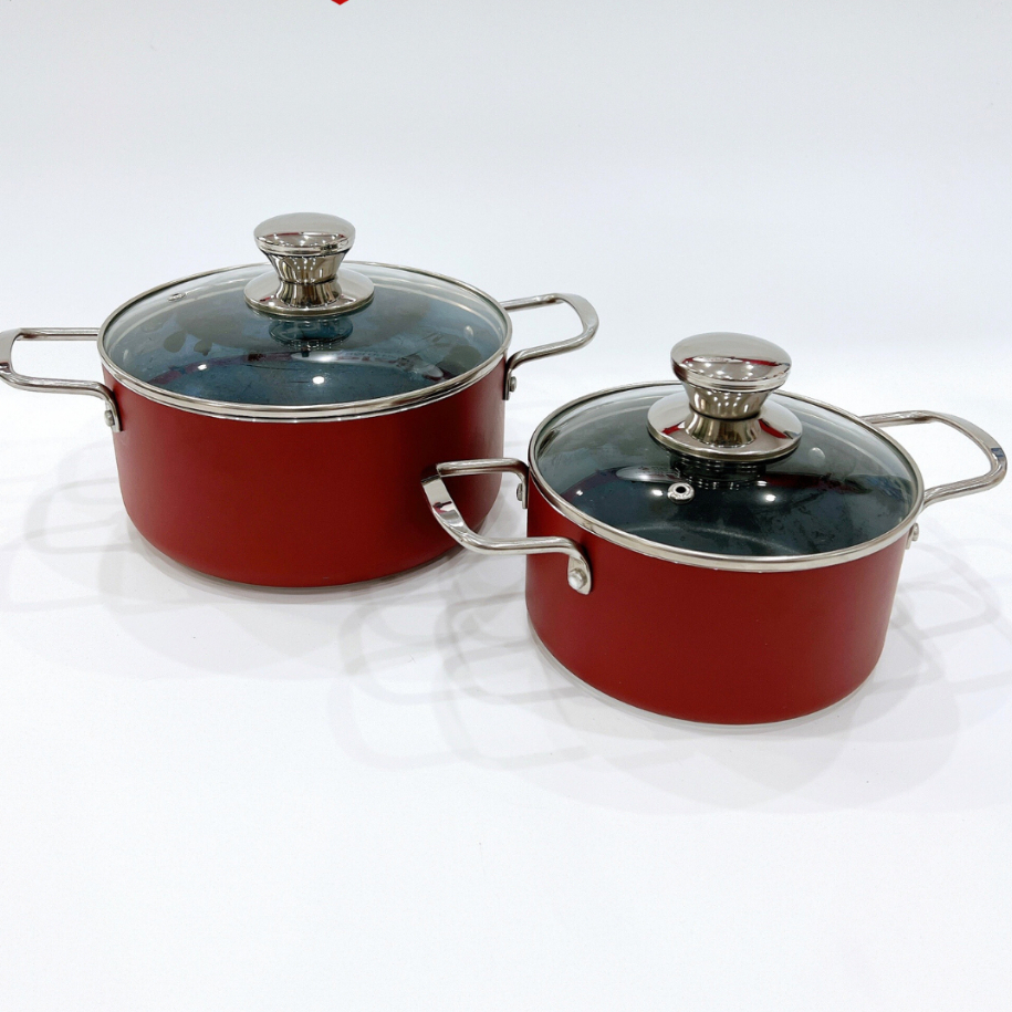 Bộ nồi nhôm chống dính đáy từ Elmich Famco 8104FC 16,20cm chính hãng