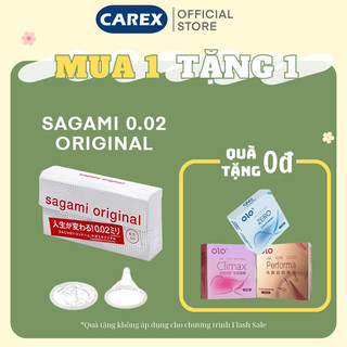 Bao cao su Sagami 002 Oringinal Siêu mỏng cao cấp [6 bao][CHÍNH HÃNG], chạm nhẹ đã đẩy cảm xúc lên cao, chân thật như ko