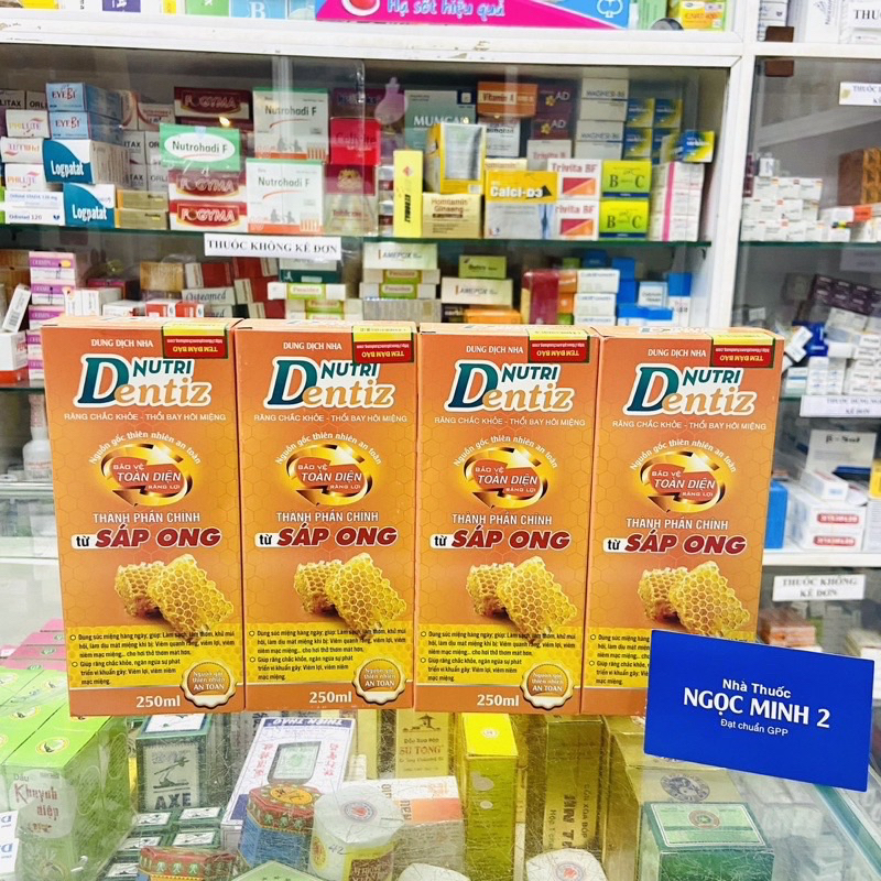 ✅  Nước súc miệng Nutri Dentiz / NutriDentiz - Sạch răng miệng, ngừa sâu răng, viêm lợi
