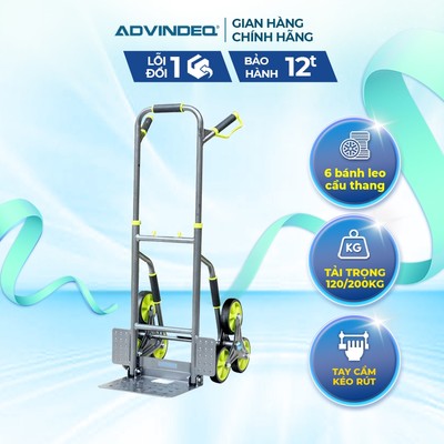 Xe kéo đẩy hàng leo cầu thang ADVINDEQ TL-120/200 tải trọng 200kg,tấm đỡ bằng thép cao cấp chắc chắn