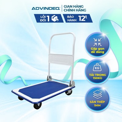 Xe đẩy hàng gấp gọn nhập khẩu ADVINDEQ TL-150 - tải trọng 150kg - độ dày sàn 1mm - bảo hành 12 tháng