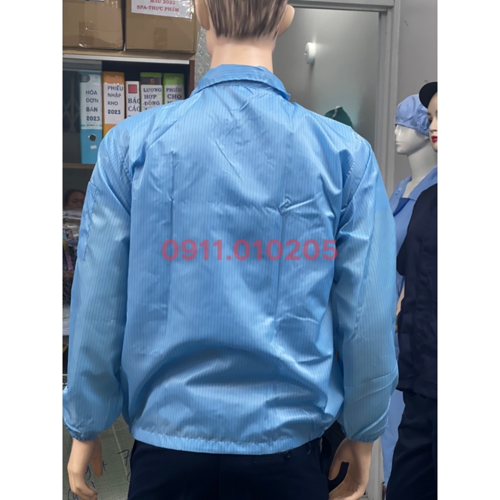 Áo phòng sạch dài tay, chống tĩnh điện  hàng sẵn-giá sỉ