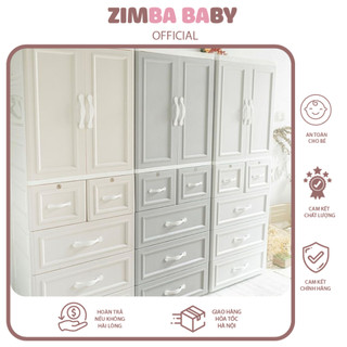 Tủ Đựng Quần Áo MonMon Tủ Nhựa 5 Tầng Mẫu Mới Nhất 2024 Tiện Lợi Cho Mẹ Và Bé Zimbababy
