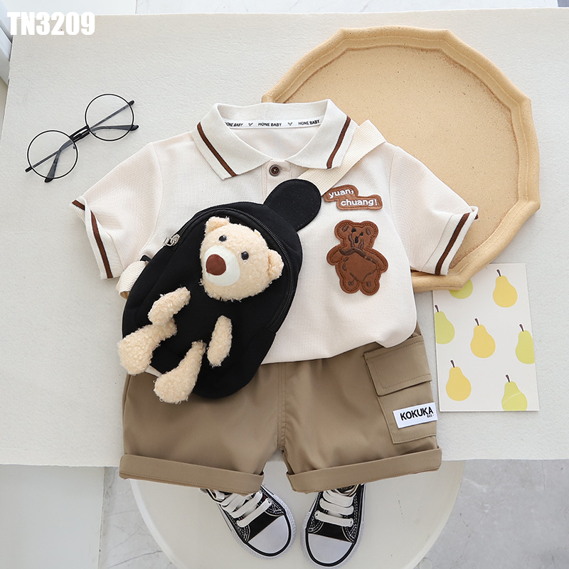 Set áo thun polo bé trai quần kaki MINTSCLOSET Mint's Closet đồ bé trai Hàn Quốc 1 2 3 4 5 tuổi - TD4209 - TN3209