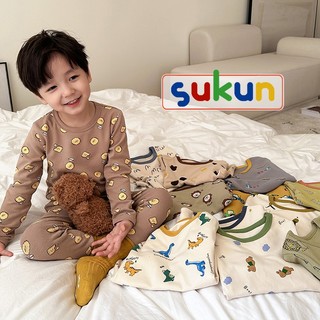 Bộ quần áo dài tay cho bé thu đông cho be AMBB KIDS Set quần áo cho bé Sukun