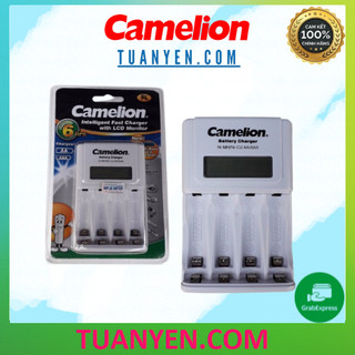 Máy sạc pin camelion bc-1012 có màn hình lcd, chức năng báo đầy pin - hàng chính hãng