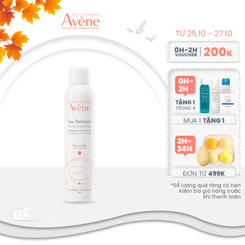 Nước xịt khoáng cấp ẩm và làm dịu da AVÈNE THERMAL SPRING WATER