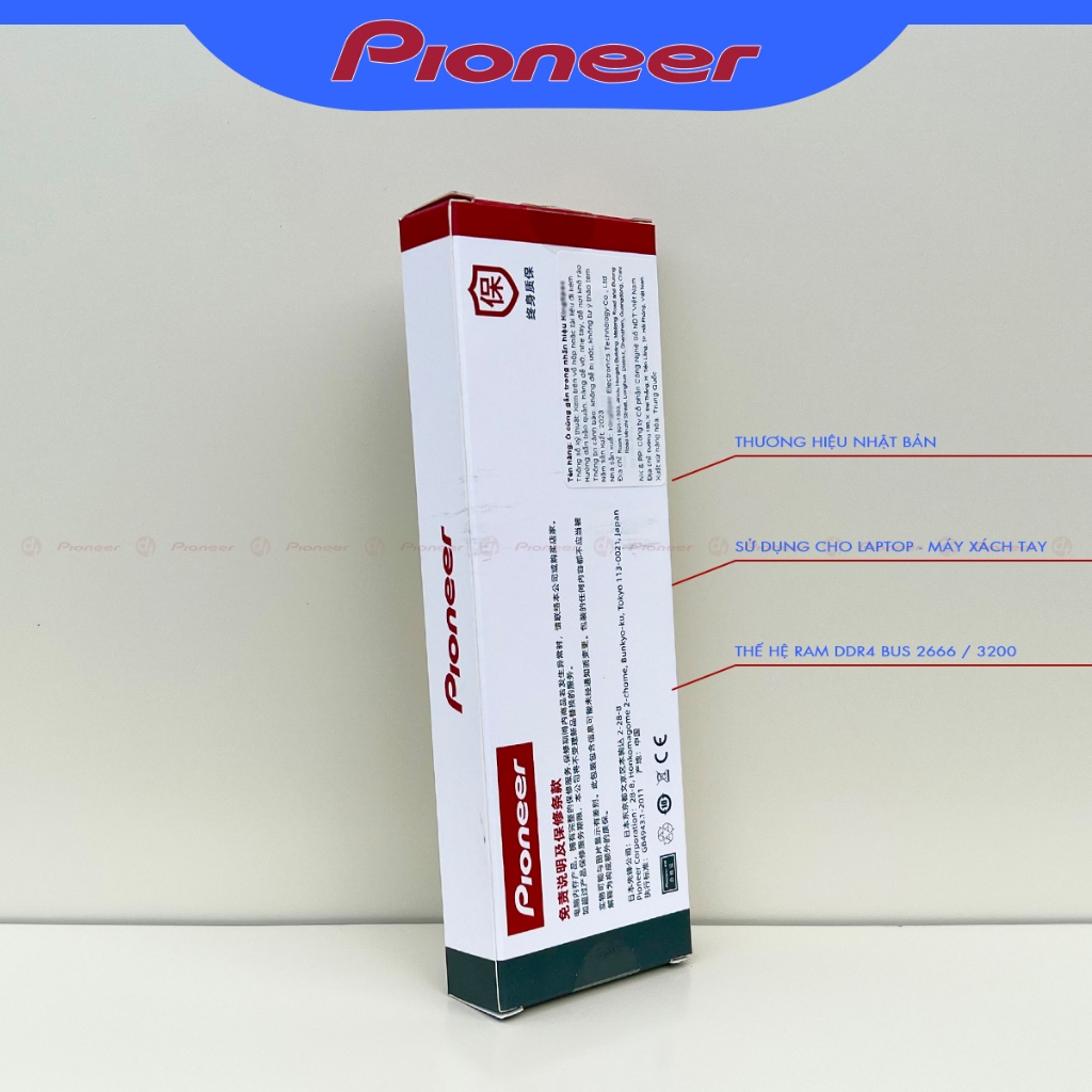 Bộ nhớ RAM Pioneer DDR4 8GB 2666 / 3200 - Hàng Chính Hãng