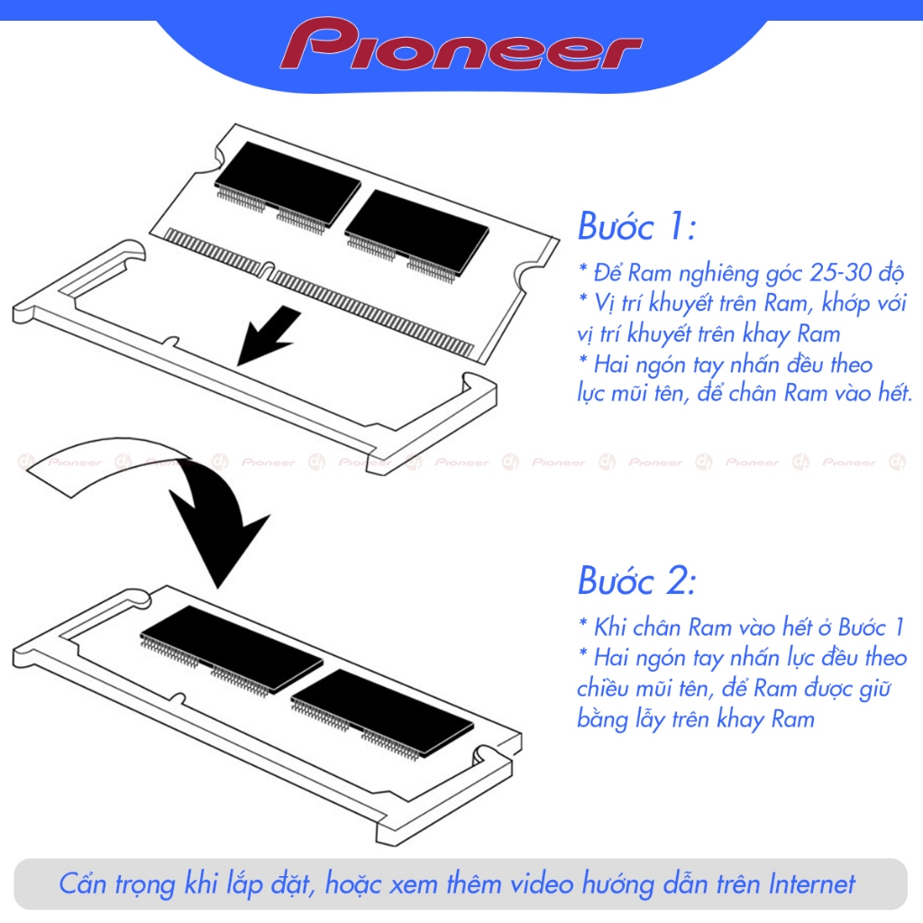 Bộ nhớ RAM Pioneer DDR4 8GB 2666 / 3200 - Hàng Chính Hãng