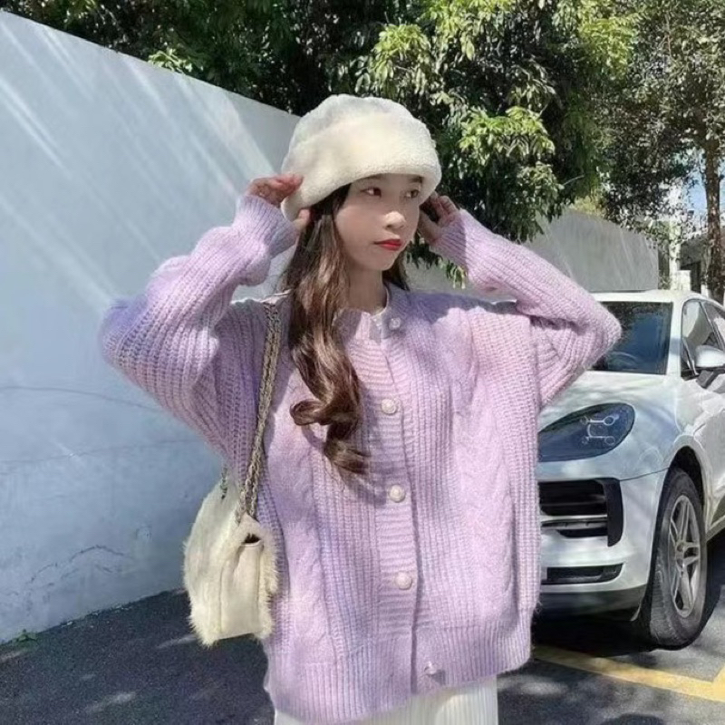 Áo len thừng cúc ngọc chính hãng