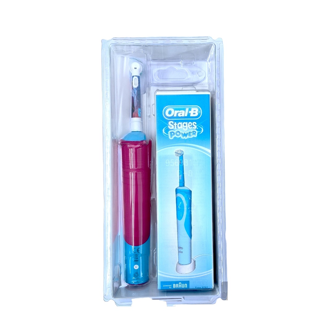 Bàn chải điện Oral-B Stages Power Princess cho bé gái trắng răng, sạch mảng bám BeautiMax