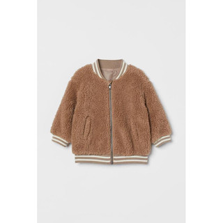 Áo khoác bomber lông cho bé H&M sz 9M-4y
