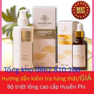 Bộ Kem & serum tẩy lông huyền phi perfect clean - Triệt Sạch Bất Chấp Các Loại Lông