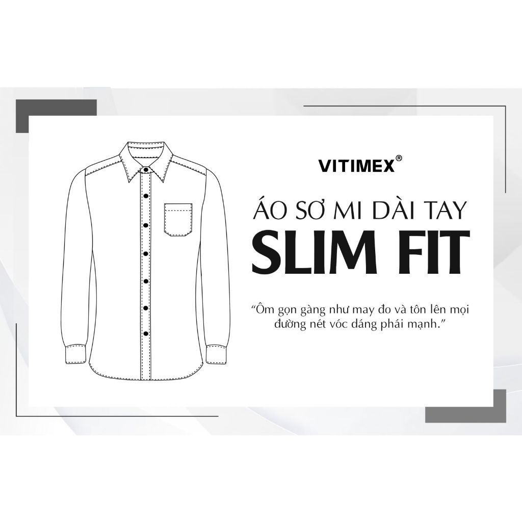 Áo Sơ Mi Dài Tay Dáng Ôm SlimFit ASD7821
