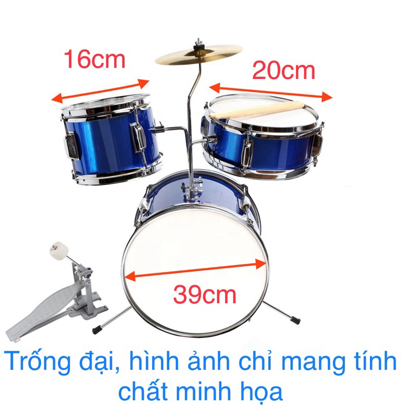 Bộ trống jazz Drum Set 5 trống cho bé