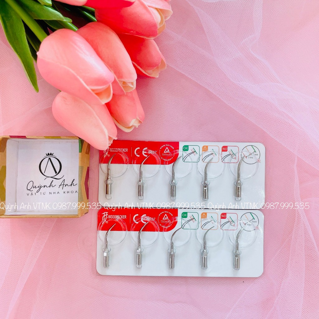 Mũi lấy cao răng WOODPECKER và DTE chính hãng