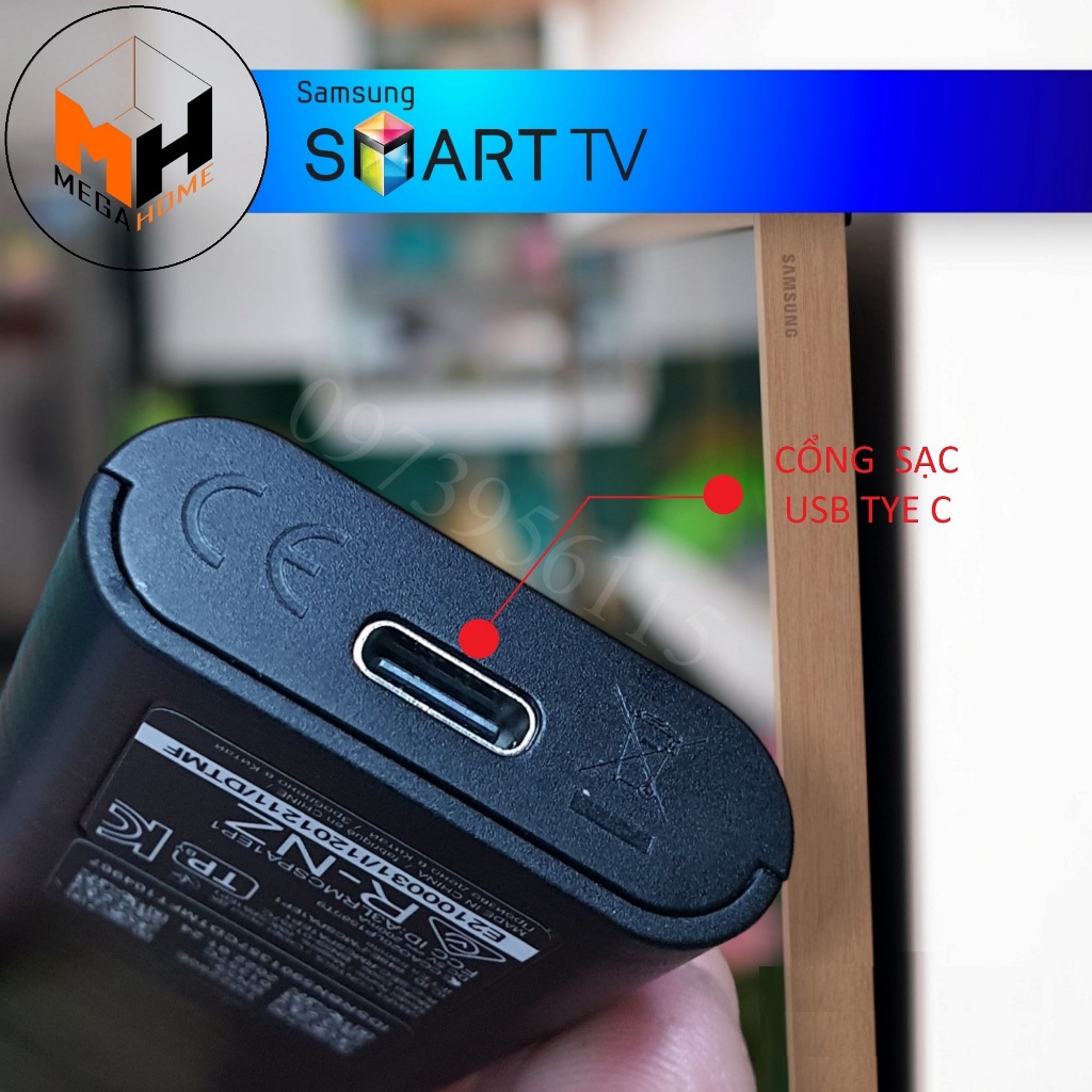 Điều khiển dùng cho tivi samsung giọng nói năng lượng mặt trời & pin. Remote tivi samsung năng lượng mặt trời