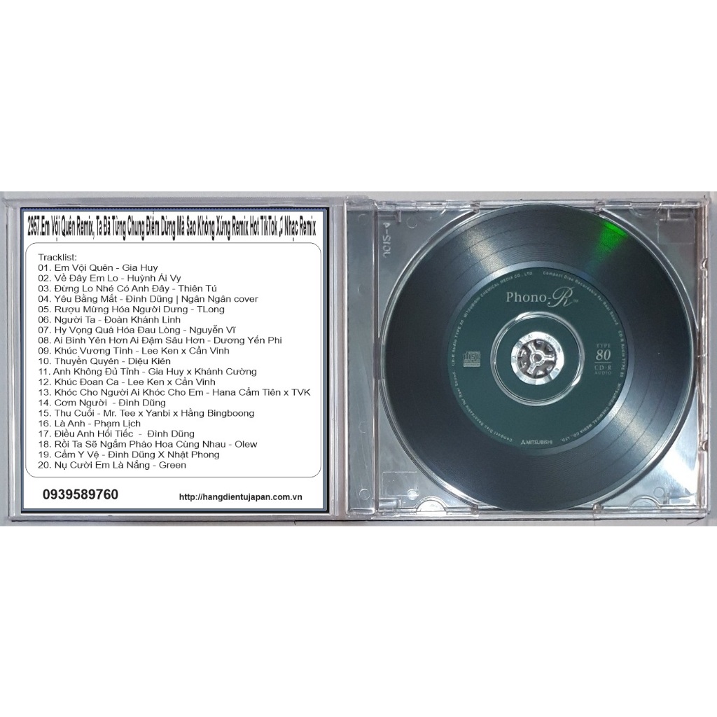 ĐĨA CD 2957. Em voi quen . Ta tung chung diem dung ma sao khong xung Remix Hot TikTok Music Remix 2023