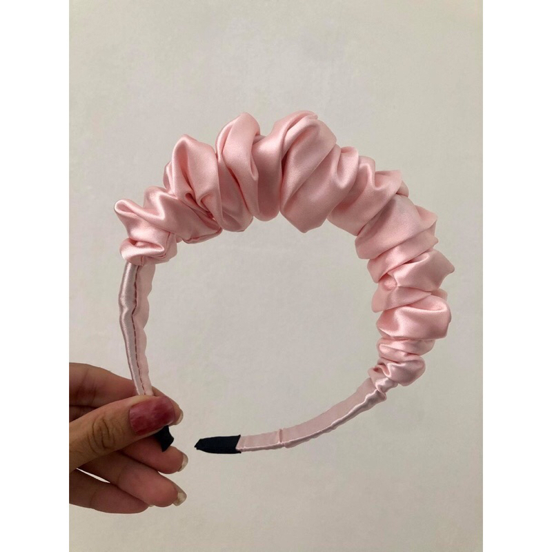 Bờm lụa nhún bản to cho mẹ và bé