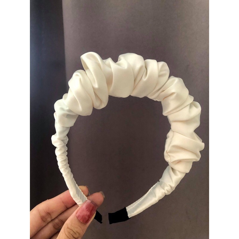 Bờm lụa nhún bản to cho mẹ và bé