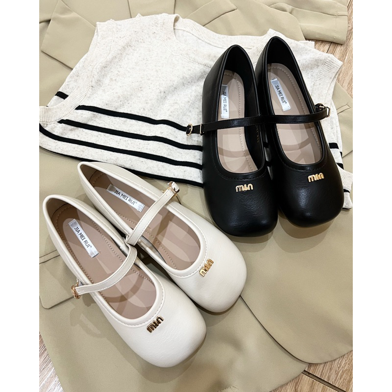 Giày búp bê nữ Mary Jane đế bệt da mềm [ B33 ]