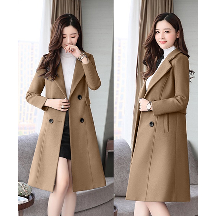 Áo khoác dạ Nữ Măng Tô Thời Trang