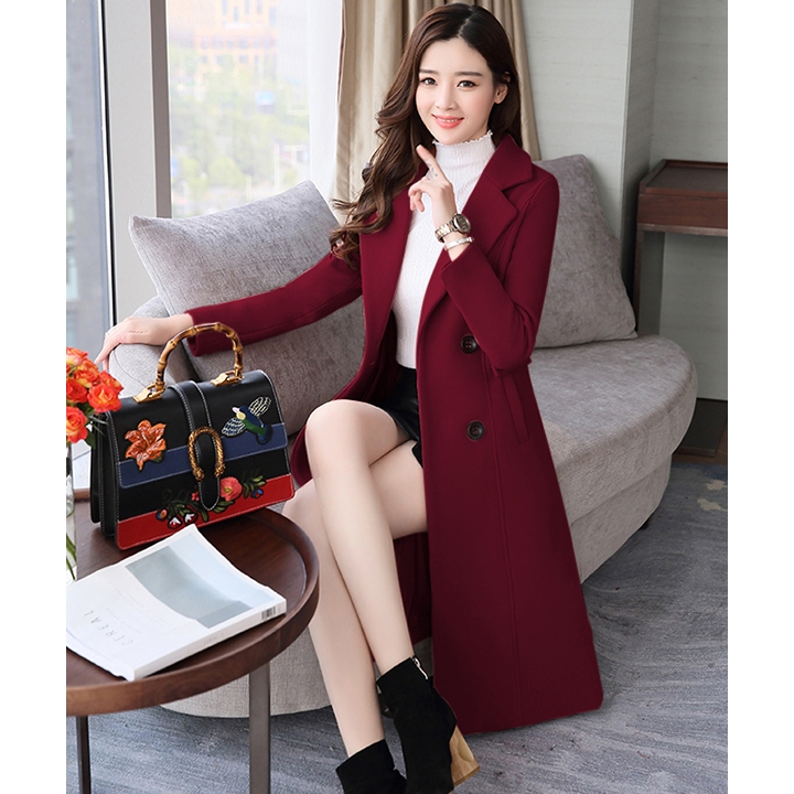 Áo khoác dạ Nữ Măng Tô Thời Trang