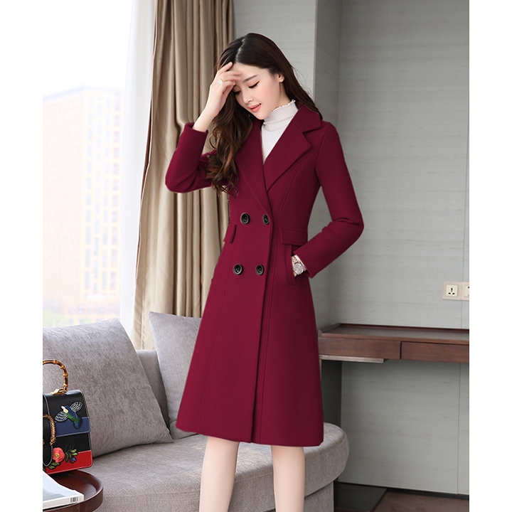 Áo khoác dạ Nữ Măng Tô Thời Trang