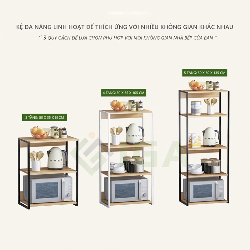 Kệ lò vi sóng sắp xếp không gian bếp gọn gàng phong cách hiện đại , thương hiệu Heaven - HV942