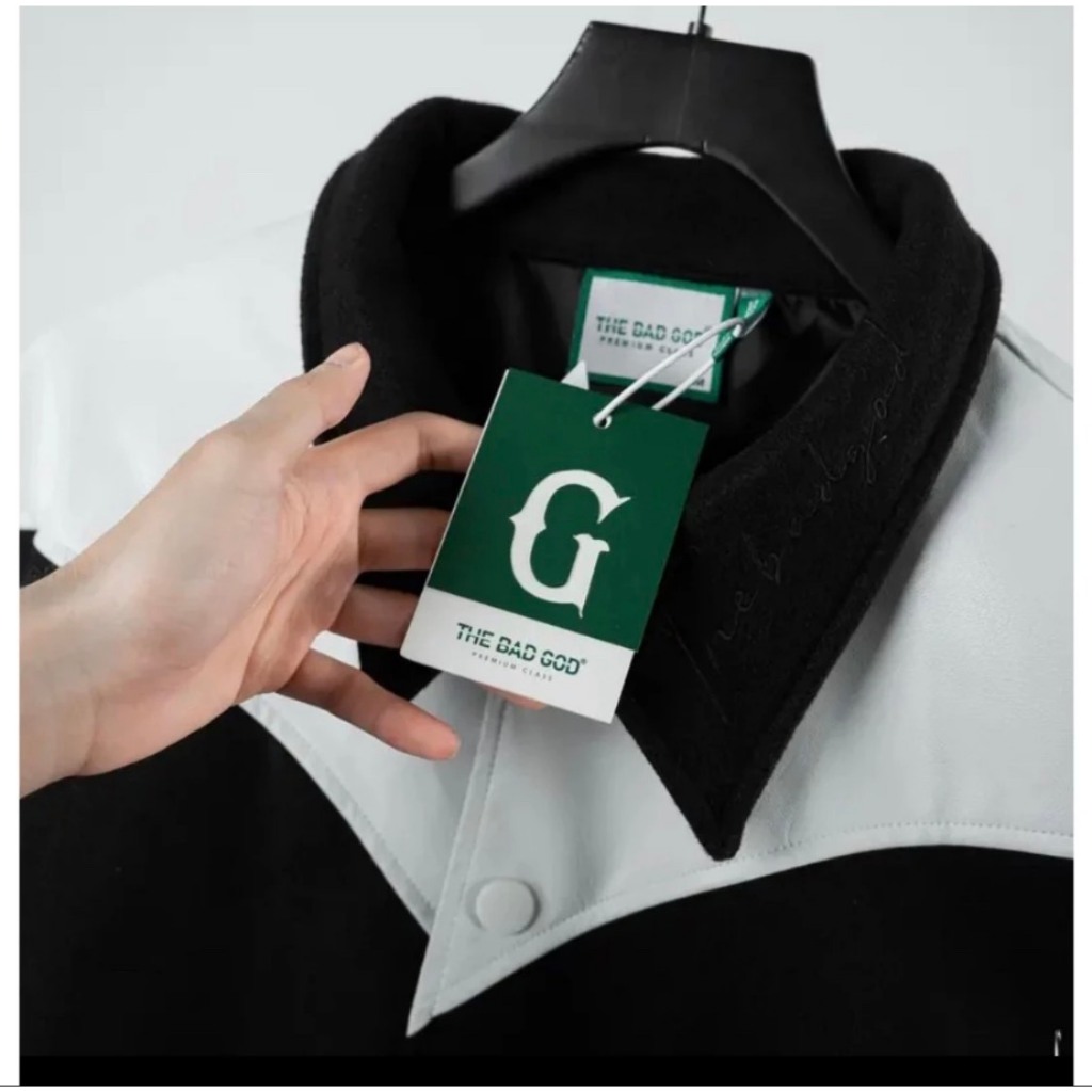 Áo Khoác Bomber Varsity Vải Dạ Phối Da Cao Cấp - Áo Bomber 2 Lớp Chính Hãng Hottrend 2023