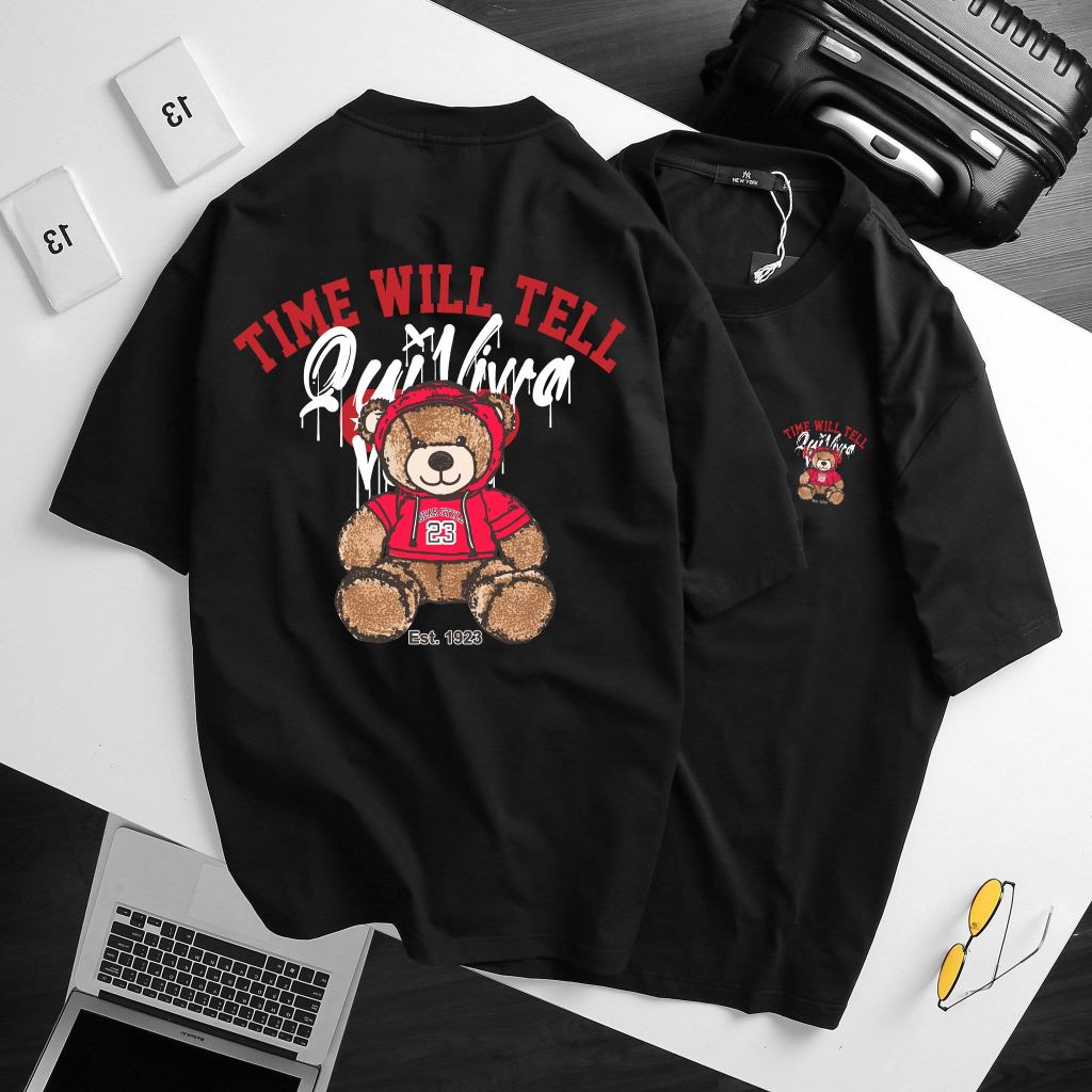 BIGSIZE - Áo Thun Nam  Màu Đen Tay Ngắn Cotton Khô Form Bigsizemen 75kg - 135Kg