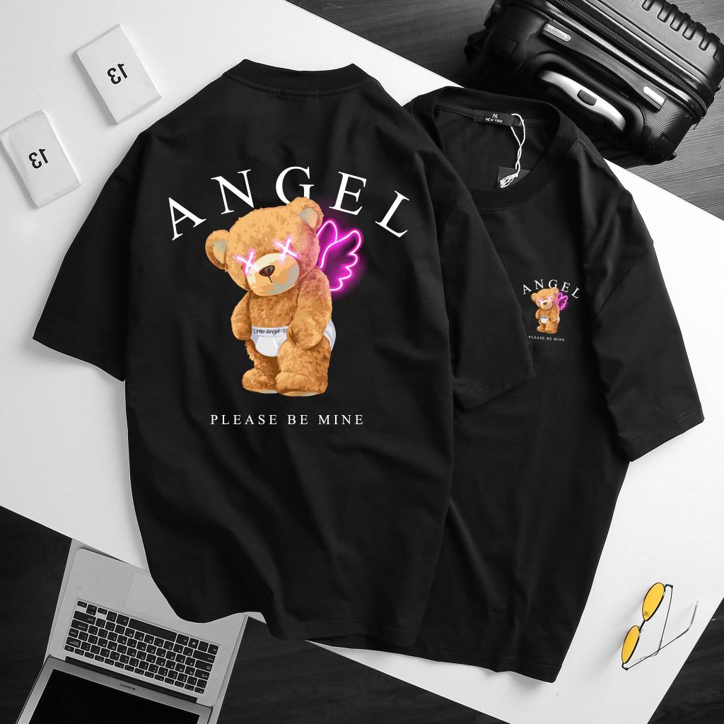 BIGSIZE - Áo Thun Nam  Màu Đen Tay Ngắn Cotton Khô Form Bigsizemen 75kg - 135Kg