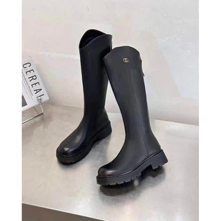 Boots gối vạt bầu - Bunny Shoes (M443)