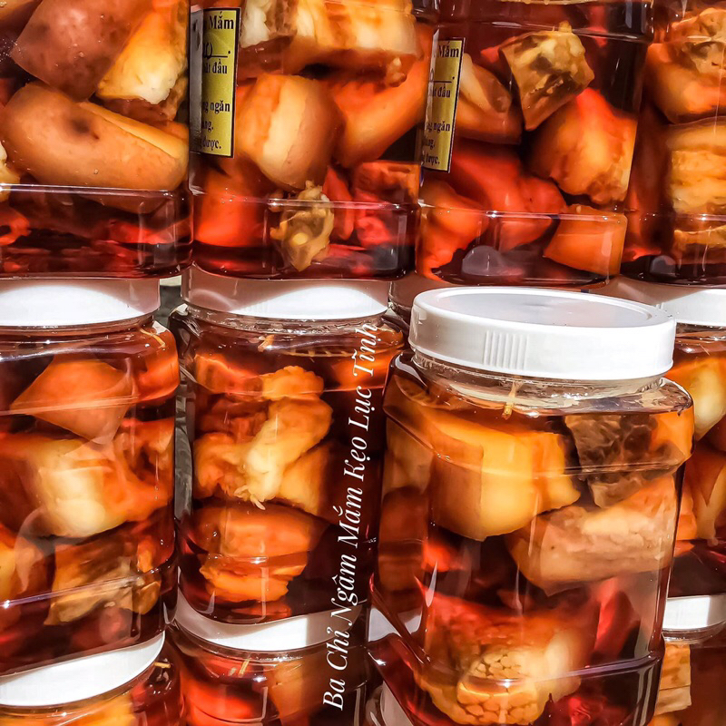 BA CHỈ NGÂM NƯỚC MẮM 1,2kg luôn nước