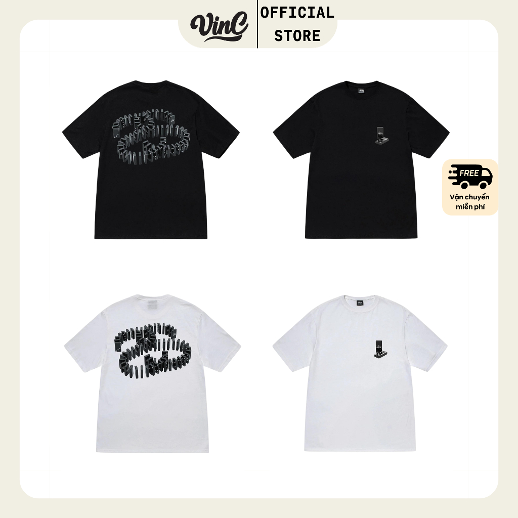 Áo thun Stussy Dominoes unisex - CÓ SẴN
